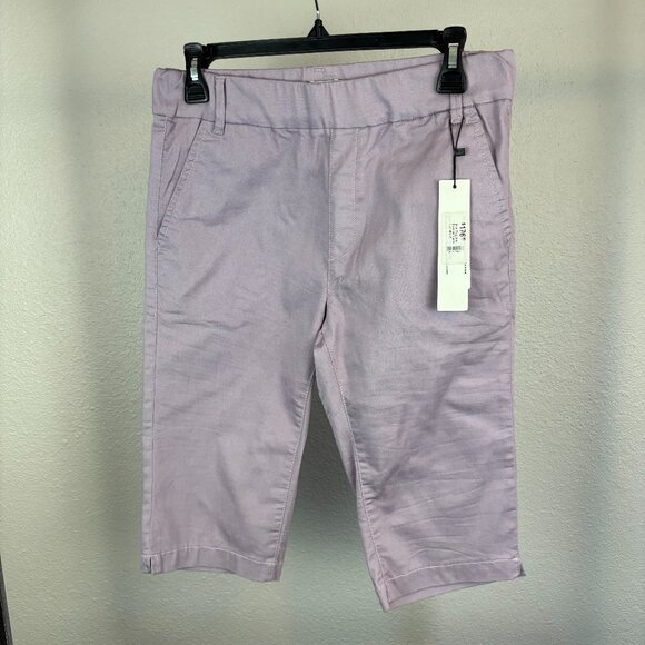 NWT Flog made in Isreal Lavender Lora Elastic Waist Bermuda Shorts Size 29 & 27 - Picture 1 of 13